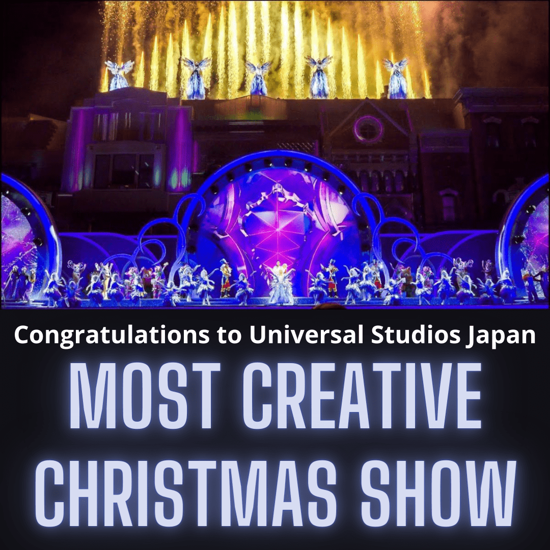 Congratulations to Universal Studios Japan. Most Creative Christmas Show.